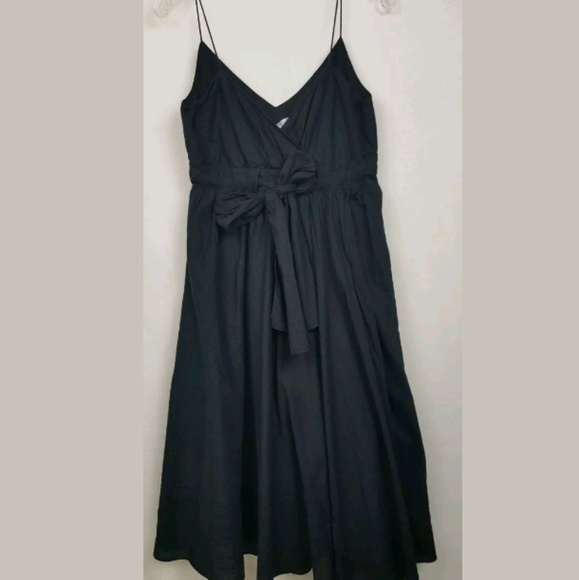 black cotton sundress